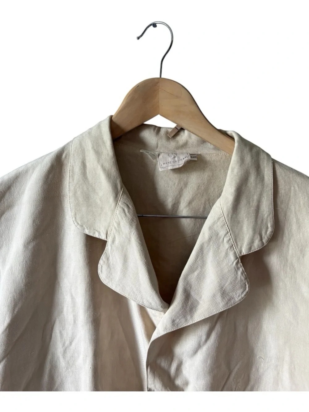 J. Morgan Puett Silk Linen Lounge Jacket One Size Natural Minimalist Artwear